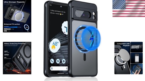 Translucent Back Protective Cover for Google Pixel 8 Pro | MagSafe Compatible - Picture 2 of 10