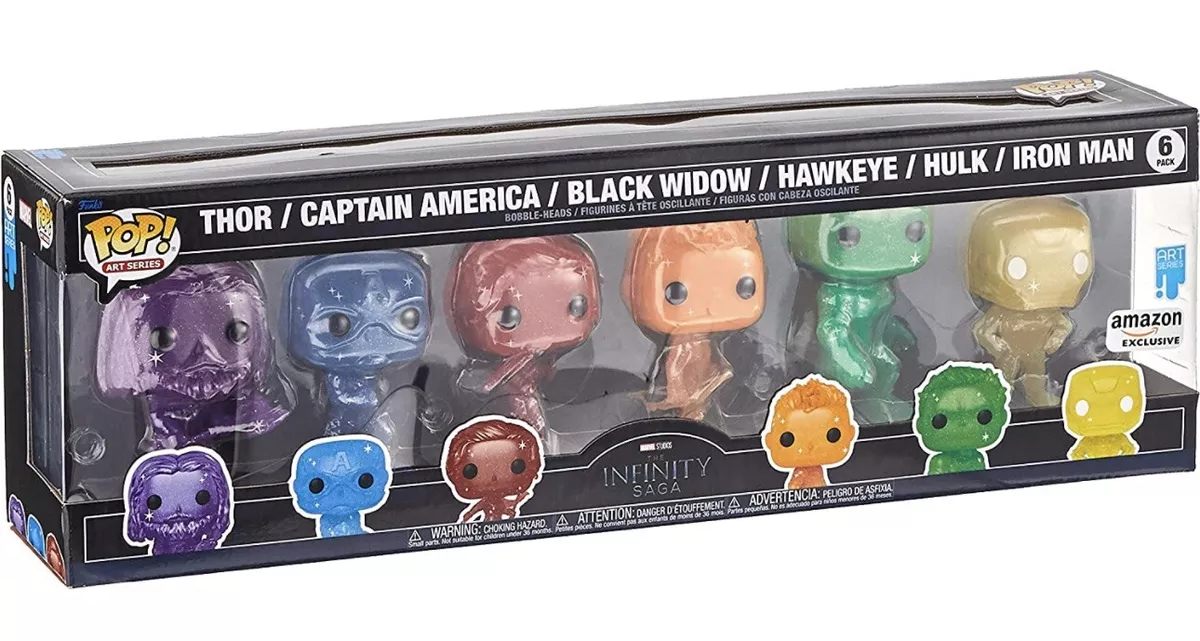 Funko Pop Artist Series Marvel Infinity Saga Avengers 6-Pack Set