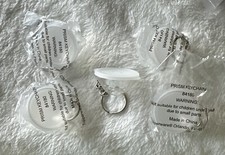 Tupperware Set di 5 Portachiavi Prisma di Ghiaccio Trasparente Nuovi!