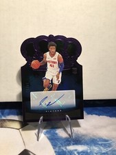 2020-21 Panini Crown Royale Purple RC Auto Saddiq Bey /25 #RCA-SAD Pistons