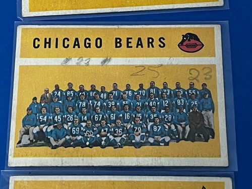 Tarjeta del equipo Topps 1960 Bears Cardinals Steelers Poor Fillers - Imagen 3 de 6