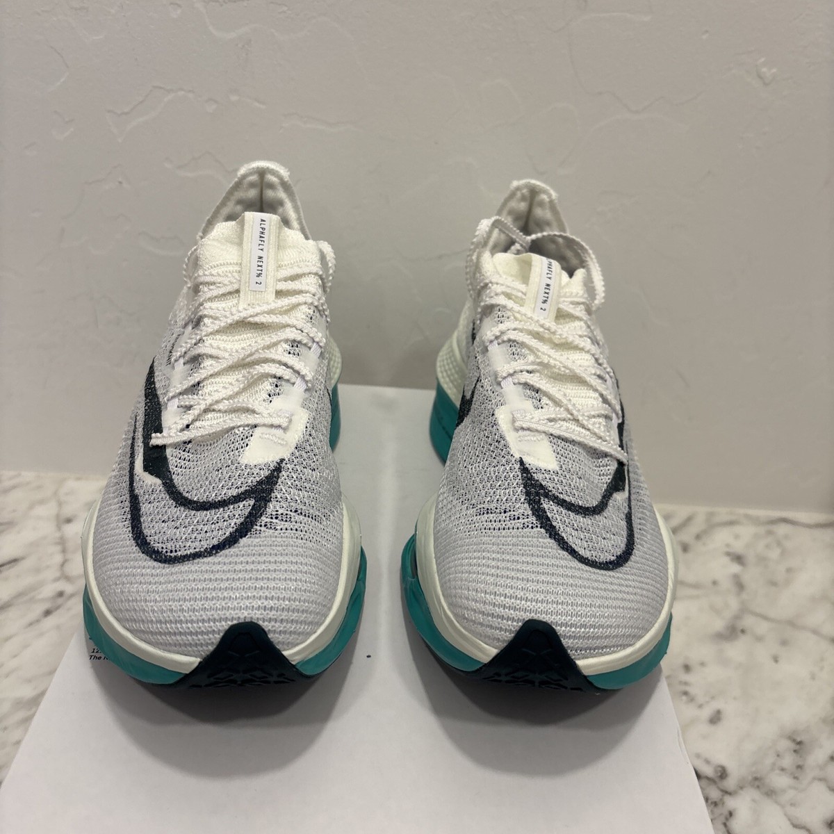 Nike Air Zoom AlphaFly NEXT% 2 White Jade Green Men 7.5 Nike Air Zoom AlphaFly NEXT% 2 White Jade Green Men 7.5