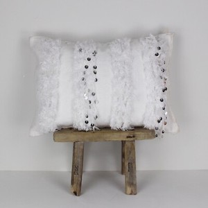 sequin lumbar pillow