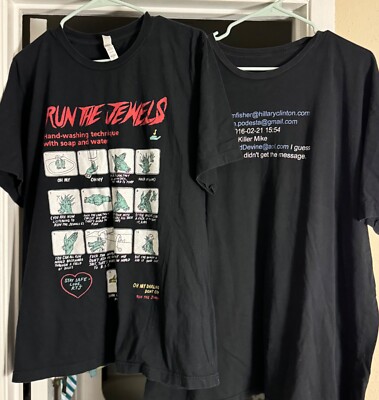 Run The Jewels Men's T-shirt Men's XL XXL KILLER MIKE Ltd. Edition Clinton  RTJ | eBay
