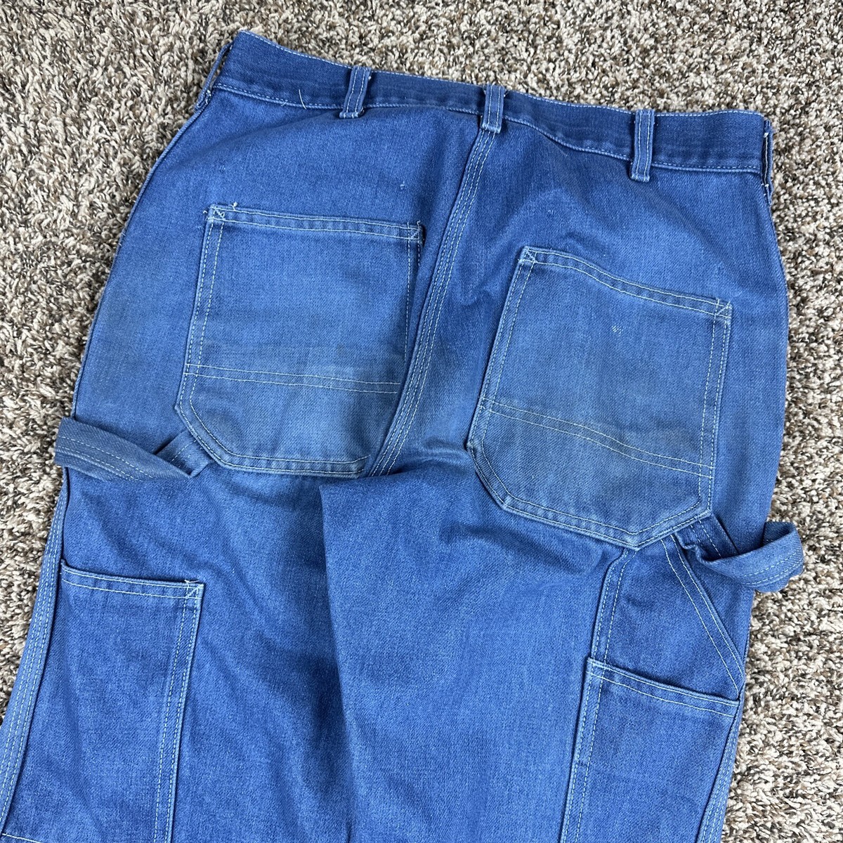 Vtg Sears Toughskins Carpenter Work Jeans Mens 32x30 USA