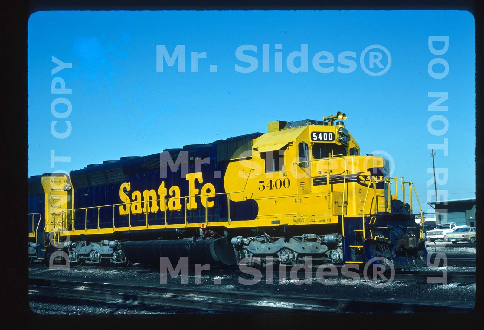 Original Slide ATSF Santa Fe Clean Paint SD45 5400 Chicago IL 1986 | eBay