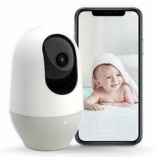 Nooie Baby Monitor, WiFi Pet Camera Indoor, 360-degree Wireless IP Camera, 1080P-image
