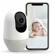 Nooie Baby Monitor, WiFi Pet Camera Indoor, 360-degree Wireless IP Camera, 1080P