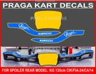 STICKERS "PRAGUE KART RACING" DECALS SPOILER REAR MODEL KG 135cm CIK/FIA-24/CA/14
