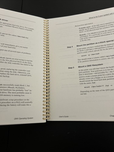 QNX Books X 3 Operating System Binder - Operating System & WATCOM C User Guide - Picture 12 of 18