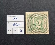 Thurn & Taxis Nr. 14 tadellos gestempelt, geprüft BPP (Michel: 65€)