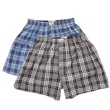Pro Club Men's 2-Pack Classic Woven Boxers Trunks Mix Colors 