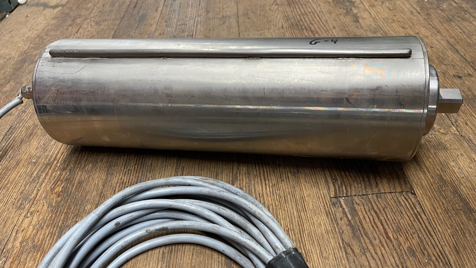 VAN DER GRAAF SS 15.5"L X 5"D SANITARY DRUM MOTOR E221990 TM127A25-410NBSTM