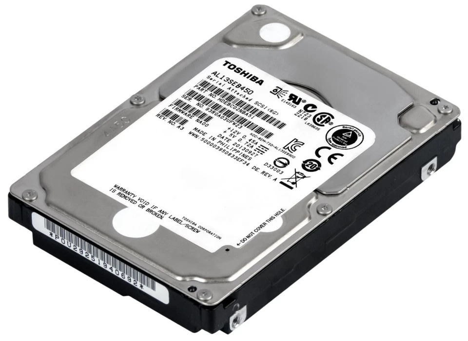 Hard Drive Toshiba AL13SEB450 450GB SAS-2 6Gbps 64MB 10.500U/Min 2.5'' Inch - Image 2 of 3