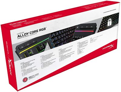 HyperX Alloy Core RGB – Membrane Gaming Keyboard, Comfortable