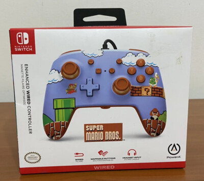 Super Mario Bros PowerA Enhanced Wired Controller for Nintendo Switch