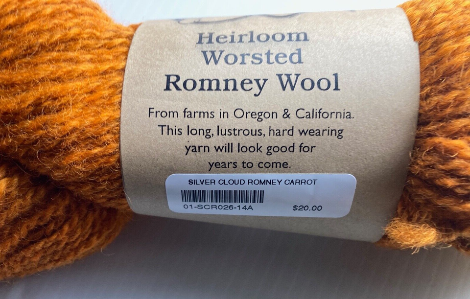 3 Skeins HEIRLOOM ROMNEY WORSTED WOOL YARN from Silver Cloud Farm 200 Yards Each eBay
