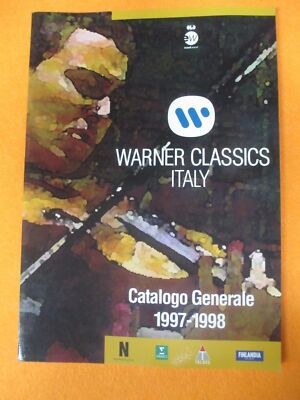 book libro WARNER CLASSICS MUSIC CATALOGO GENERALE 1997/1998 (RG15)