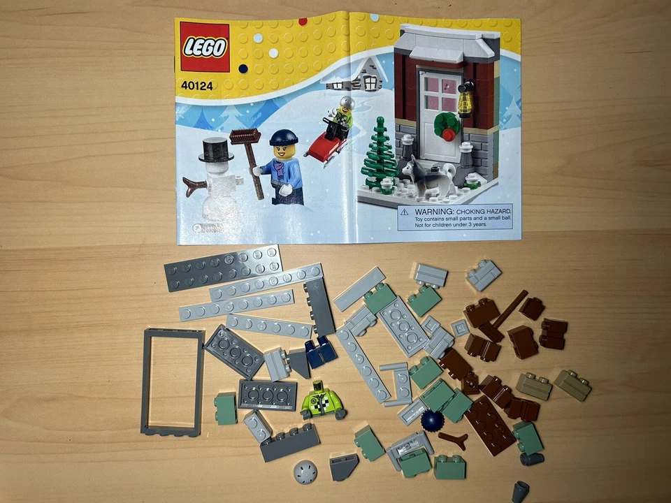 2 Conjuntos de Lego de Natal (Cavalo de Balanço #40035 e Diversão de Inverno #40124) - Imagem 2 de 4