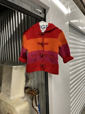 Girls Giesswein Size 6 Toggle Coat/Jacket with Hood 