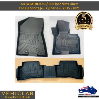 Funda Protectora 3D/5D Para Maletero De Kia Sportage (MY16 A 2022) - TPE Impermeable, Antideslizante Y Fácil De Limpiar
