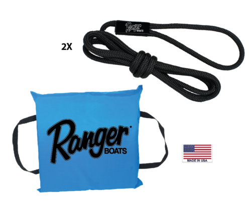Ranger Boats Pack - Throw Cushion and (2) Dock Lines MADE IN USA - Starter Pack - Picture 21 of 24