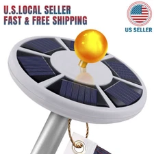 Solar Powered Flag Pole Light 26 LED Auto Active Super Bright Outdoor Waterproof