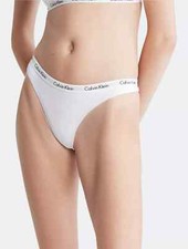 NWT Calvin Klein WOMEN's X-LARGE Carousel Cotton Thong D1617-100