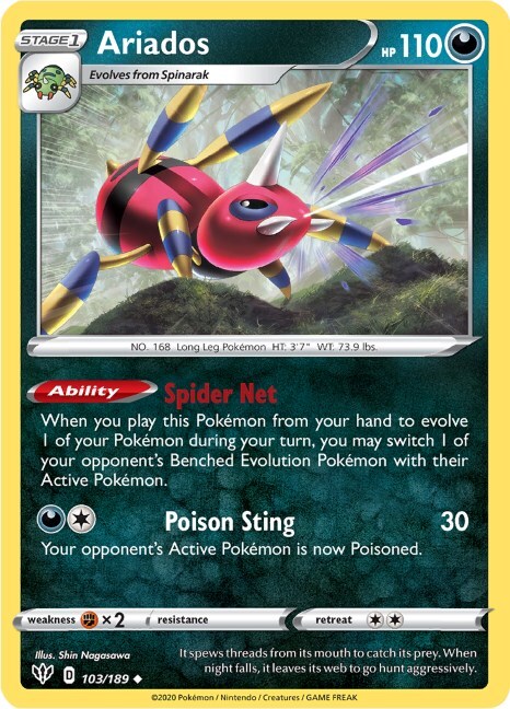 Ariados 103/189 Swsh03: Darkness Ablaze - 1 of 1