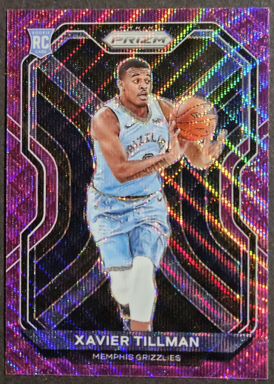 2020-21 Panini Prizm Purple Wave #299 Xavier Tillman Rookie RC Spartans