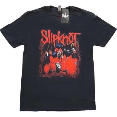 トップス Slipknot MEMBER MONOCOROME HANES XL OFFICIAL LICENSED - SLIPKNOT - BAND FRAME T SHIRT METAL