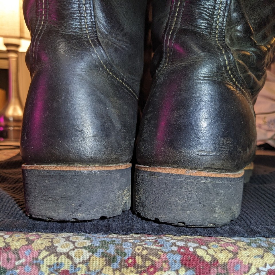 Red Wing Iron Ranger Boots 8116 Charcoal Grey Men's SZ 8.5 D w/ Vibram