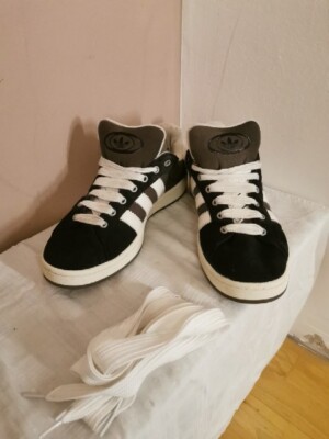 Adidas Campus Originals In Weiß, Schwarz Und Grau, Dreifarbig Größe 46 1/3