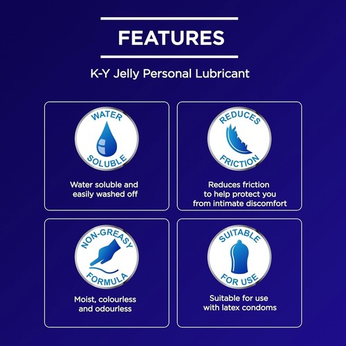 Official Durex Partner KY K-Y K Y Sex Lube Lubricant Lubricating Jelly 50gm-NEW - Picture 7 of 7