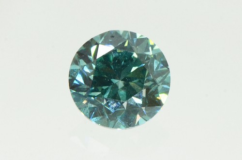 Round Shape Diamond Fancy Green Color Loose 1.00 Carat VS1 Natural Enhanced - Picture 2 of 9