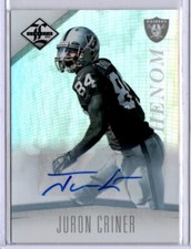 2012 Limited Phenom Markers Football Juron Criner ROOKIE AUTO RAIDERS 148/299