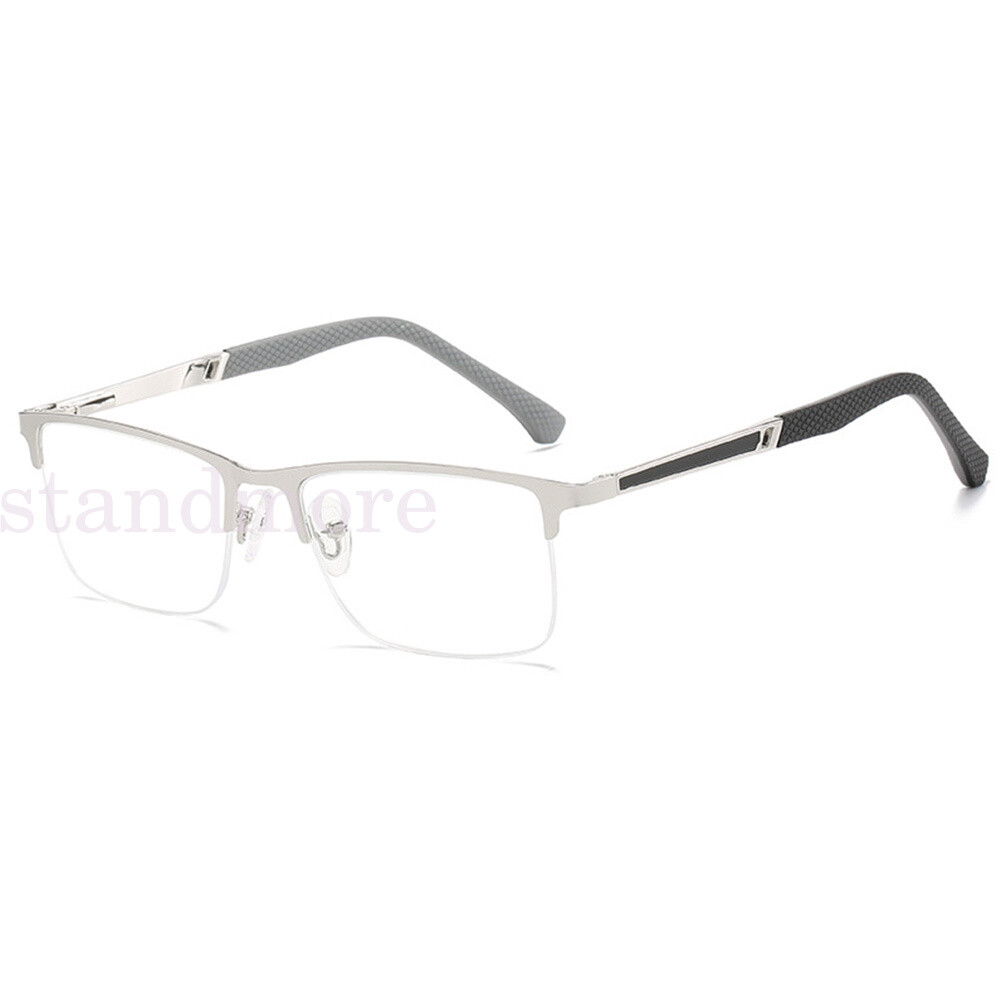 Gents Mens DESIGNER READING GLASSES Gun Metal Readers +1.5 +2 +2.5 +3