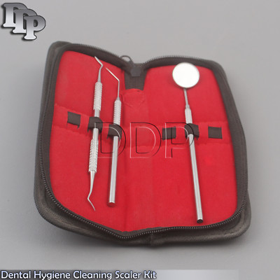 Dental Hygiene Cleaning Scaler Kit Tooth Scraper Oral Care Dental Mirror Dentist