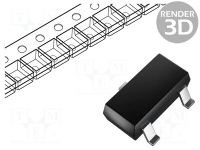 Transistor: NPN 0,1A SOT23 BC847C NPN SMD-Transistoren 250mW 45V bipolar