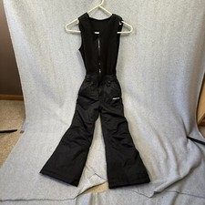 Arctix Kids Black Snow Ski Pants Youth XS Insulated Bib Overalls
