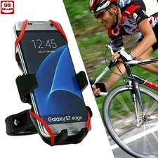Cell Phone Silicone Mount Holder GPS Motorcycle MTB Bike Bicycle 360 Rotation