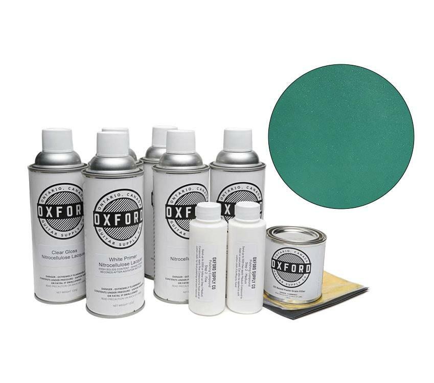 Oxford Deluxe Aerosol Nitrocellulose Lacquer Finishing Kit - Sherwood Green –