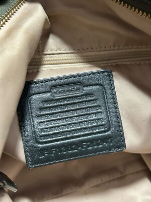 Authentic Coach Campbell Signature Olive Green Metallic Izzy