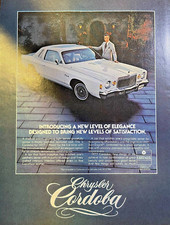 Vintage Magazine Advertisement 1976 Chrysler Cordoba