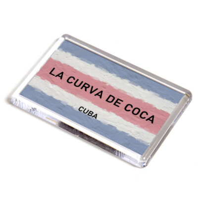 FRDGE MAGNET - La Curva de Cola - Kuba Flagge