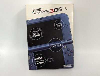 B5858 Nintendo new 3DS LL XL console Metallic Blue Japan w/box pen