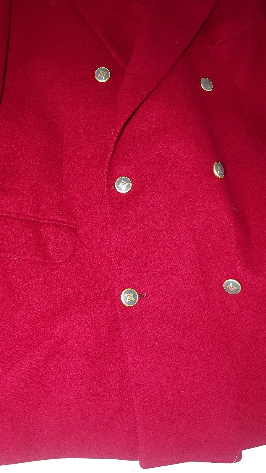 Laura Biagiotti Mens Cashmere Double Breasted Blazer Rome Jacket L Buttons Wool image 3