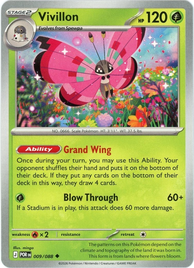 Vivillon - 009/088 - Perfect Order POR ME03 - NM/M - English