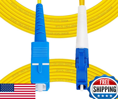Fibergaga 100M OS2 SC to LC Single Mode Fiber Patch Cable LSZH 0.5M-100M