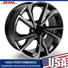 Replacement Alloy Wheel 18x 8 For Honda Civic 2017-2021 Black Rim 560-64108a Replacement Alloy Wheel 18x 8 For Honda Civic 2017-2021 Black Rim 560-64108a